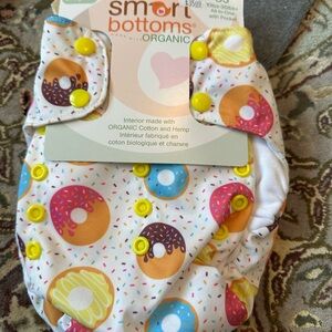 Organic Donut Print Diaper Cover